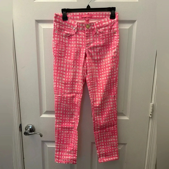 ! Lilly Pulitzer Pants & Jumpsuits Lilly Pulitzer South Ocean Skinny Crop … - Picture 1 of 4